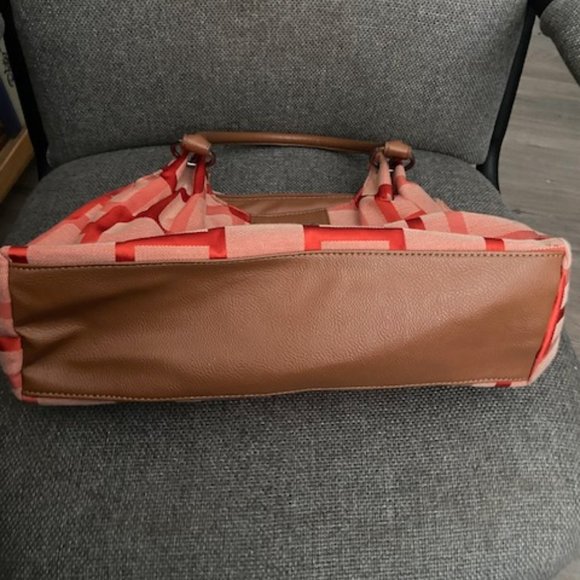 Nine West Orange/Brown Shoulder Purse/Bag - Picture 7 of 10